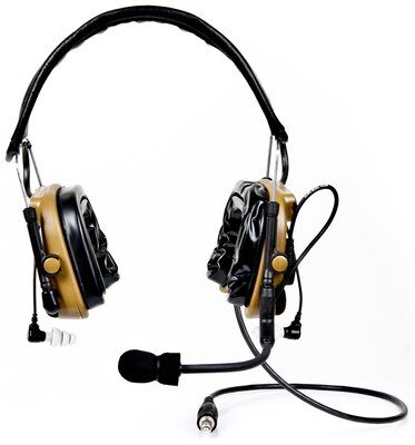 3M PELTOR ComTac IV Hybrid Communication Headset Single Comm Kit 88403-00000, Coyote Brown 1 Kit EA/Case 3M