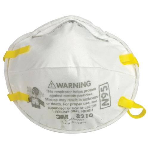 3M Particulate Respirator 8210, N95 160 EA/Case 3M