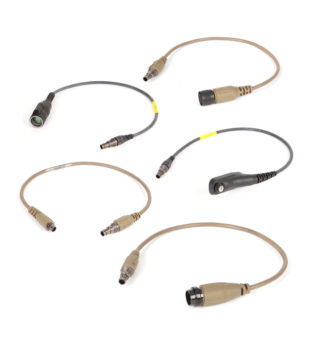 Ops-Core Modular PTT Radio Adapter Cables - AMP Headset | Waterproof Rated OPS CORE