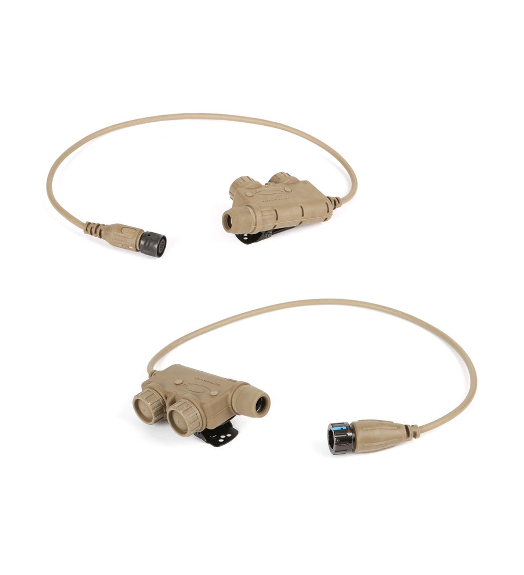 Ops Core Amphenol Dual Band 10 Pin Dual Comm Push to Talk Adapter for Use with PRC163 Military Radios OPS CORE