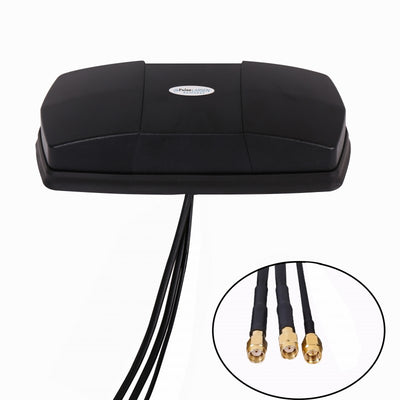 Pulse Larsen ARM32011AM Multiband Armadillo Antenna Adhesive Mount - Black, 3 Port
