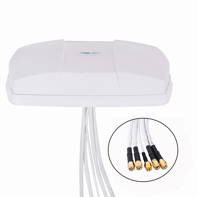 Pulse Larsen ARM52212DM Multiband Armadillo Direct Mount Antenna - White, 5 Port Larsen/Pulse Electronics
