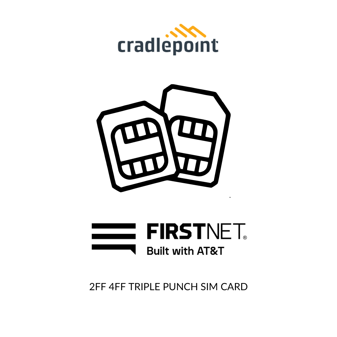 Cradlepoint 2FF 4FF Triple Punch SIM Card For AT T FirstNet cradlepoint-2ff-4ff-triple-punch-sim-card-for-at-t-firstnet