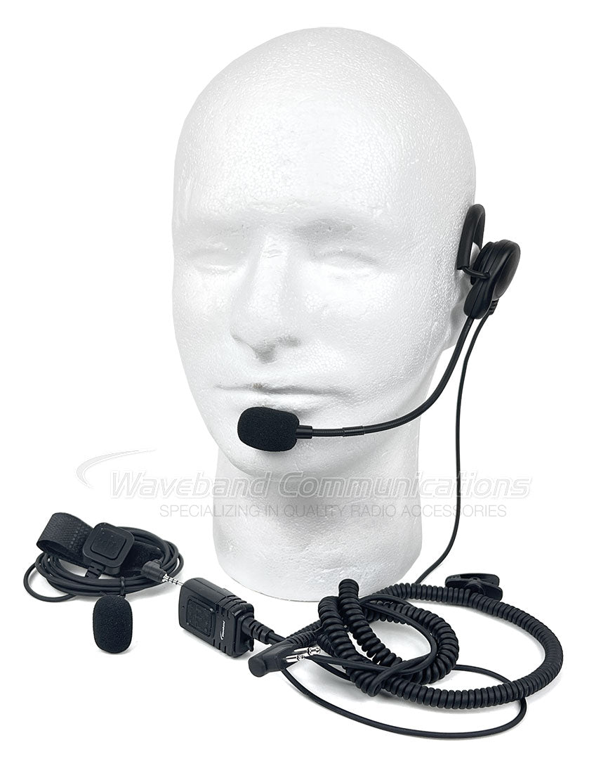Waveband Lightweight Headset for Motorola CP200 Radio Waveband Communications