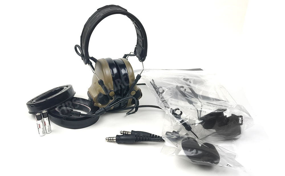 Coyote Brown 3M Peltor Comtac VI NIB Dual Comm Headset 3M