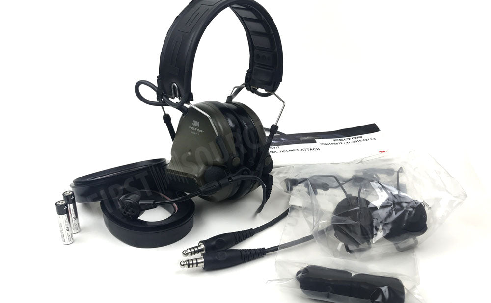 O.D. Green 3M ComTac VI NIB Dual Comm Headset 3M