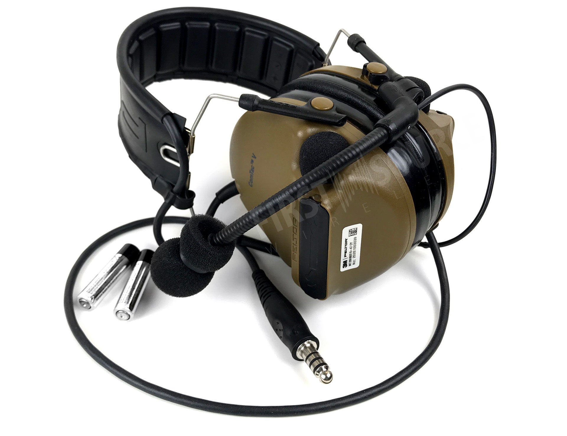 3M PELTOR ComTac V Headset MT20H682FB-47 CY Single Lead Brown 3M