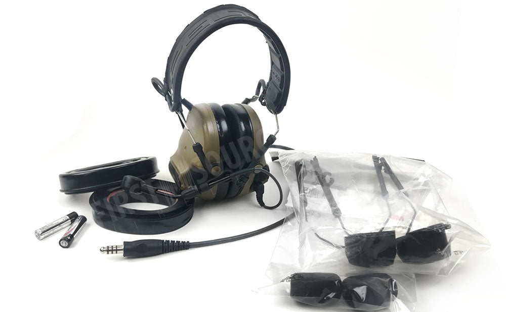 3M PELTOR ComTac VI NIB Headset MT20H682FB-47N CYS, Single DL, Coyote  Brown, Headband  ARC, 915 MHz