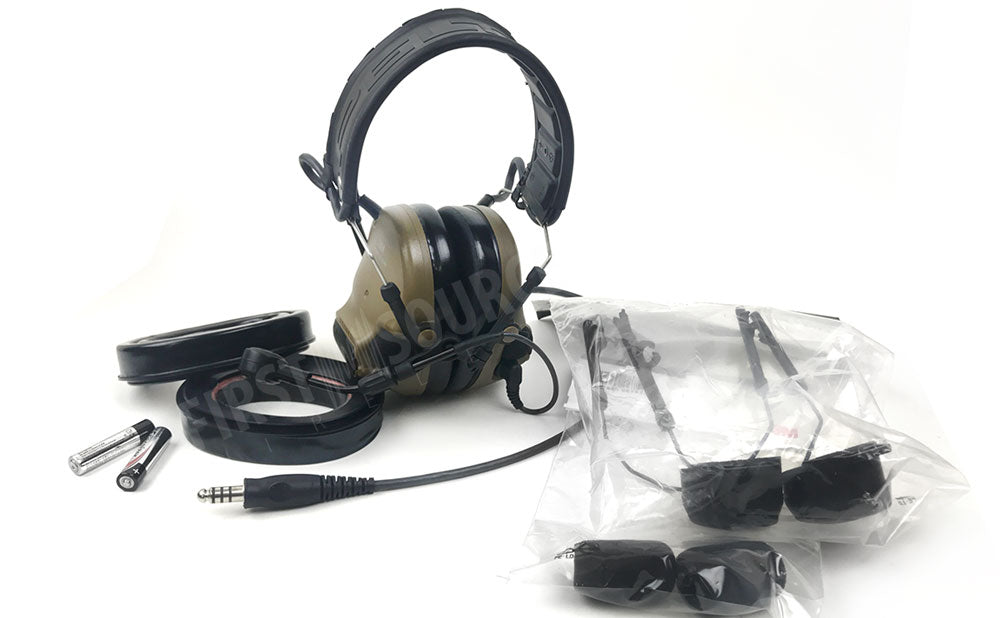 Coyote Brown 3M Peltor Comtac VI NIB Single Comm Headband 3M
