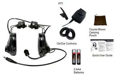 3M Peltor Comtac III ARC Accessory Rail Connector Attached Kit 88061-ARC 3M