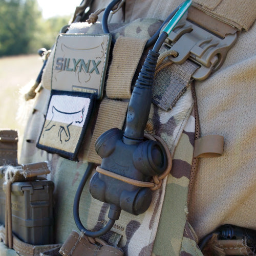 NATO Wired Push to Talk Adapter for Use with Motorola CP200, Motorola CP185 Handheld Radios Silynx