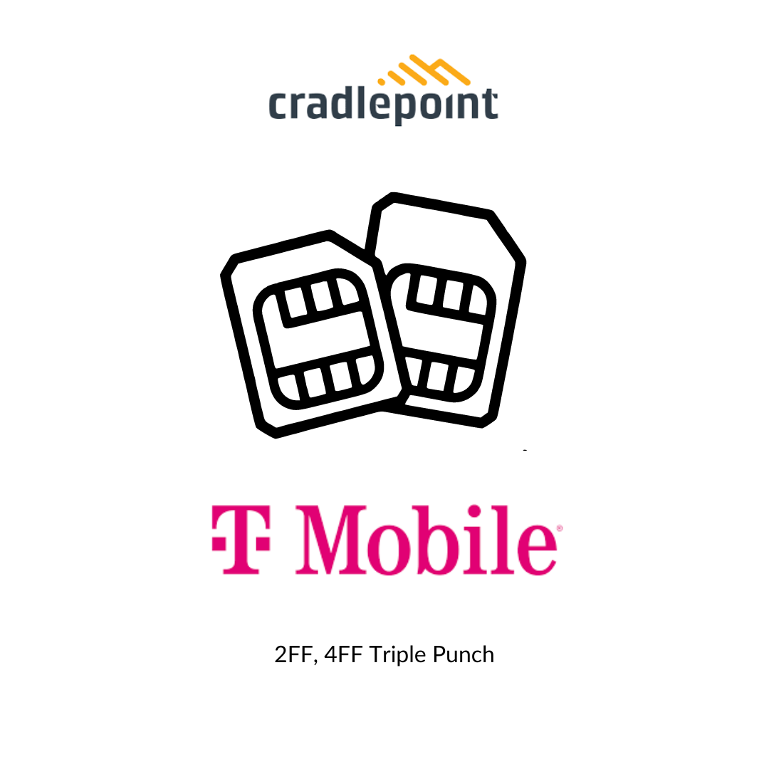 Cradlepoint 2FF 4FF Triple Punch SIM Card for T-Mobile Cradlepoint