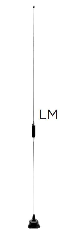 Pulse Larsen LM150B VHF 144-174Mhz Whip Antenna and Base Coil - Black Larsen/Pulse Electronics