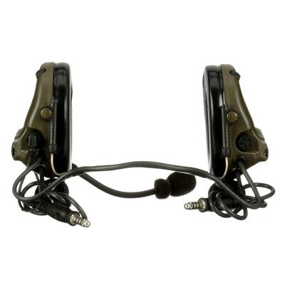 3M PELTOR ComTac V Headset MT20H682BB-19 GN, Neckband, DL, Standard Dynamic Mic, NATO Wiring, Green 3M
