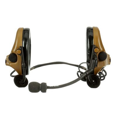 3M PELTOR ComTac V Headset MT20H682BB-47 CY, Neckband, Single Lead, Standard Dynamic Mic, NATO Wiring, Coyote 3M