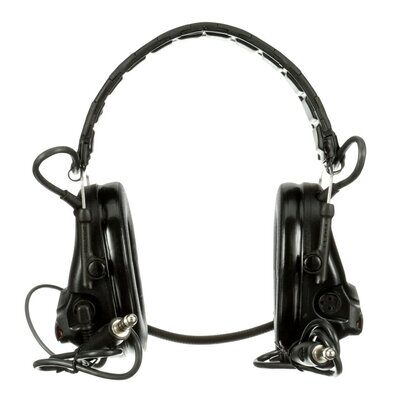 3M PELTOR SwatTac V Headset MT20H682FB-19 SV, Foldable, Dual Lead, Standard Dynamic Mic, NATO Wiring, Black 3M