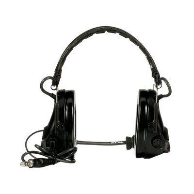 3M PELTOR SwatTac V Headset MT20H682FB-47 SV, Foldable, Single Lead, Standard Dynamic Mic, NATO Wiring, Black 3M