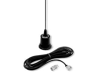 Pulse Larsen NMO150BK 144-174 MHz VHF 5/8 Wave Complete Antenna Kit - 5.14dBi Gain Black with 17' Cable PL259 Larsen/Pulse Electronics