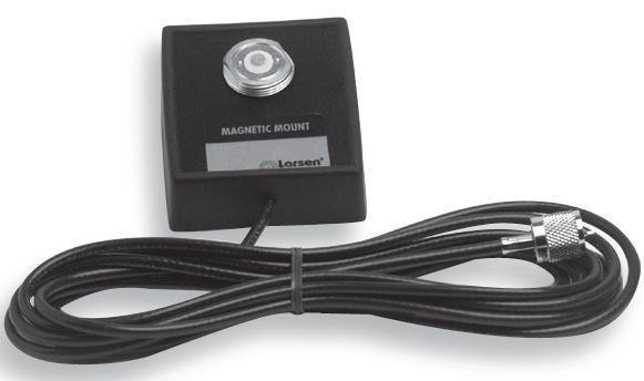 Larsen NMOMMBNC: NMO Magnetic Mount - Square - 12 foot CX (RG-58U) - BNC Larsen/Pulse Electronics