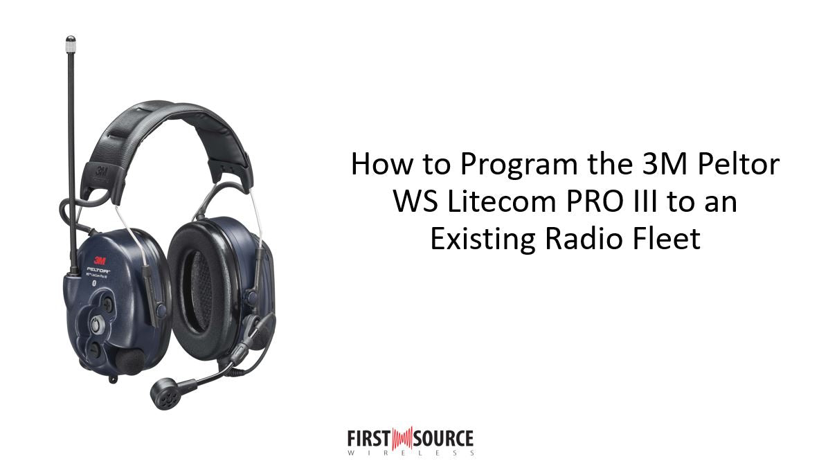 How to Program Pro III to Existing TwoWay Radio