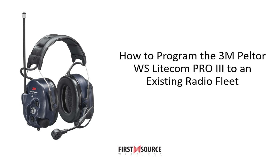 How to Program Litecom Pro III to Existing Two-Way Radio