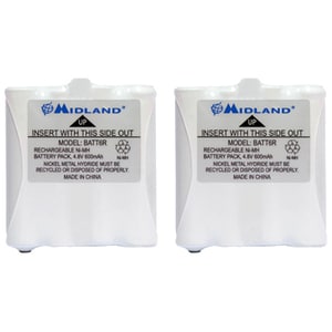 2PK Rechargeable NiMH Battery for Midland LXT Radios