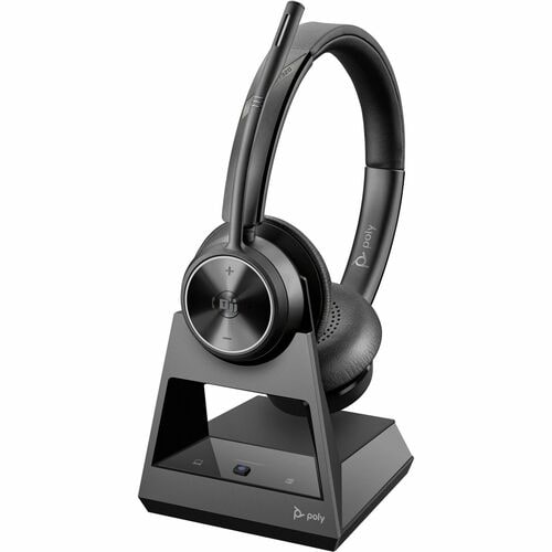 Poly Ultra-secure Wireless Dect Headset System - Microsoft Teams Certification - Stereo - Wireless - DECT 6.0 - 590 ft - 20 Hz - 20 kHz - Over-the-head - Binaural - Ear-cup - Noise Cancelling MicrophoneTAA Compliant