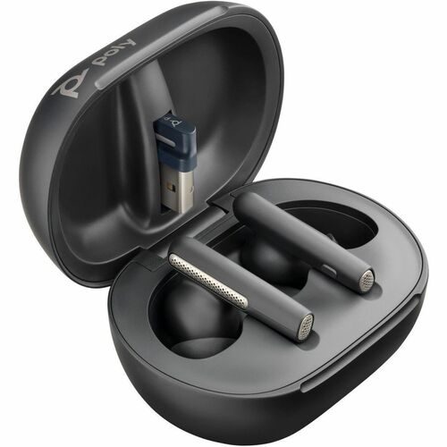 Poly Voyager Free 60+ Wireless Earbuds with Touchscreen Case