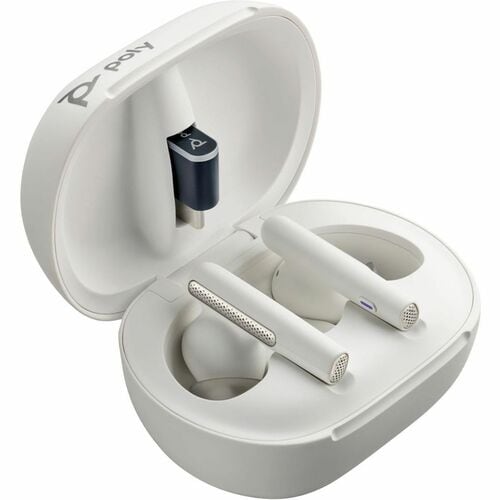 Poly Voyager Free 60+ Wireless Earbuds with Touchscreen Case