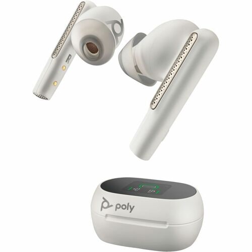 Poly Voyager Free 60+ Wireless Earbuds with Touchscreen Case