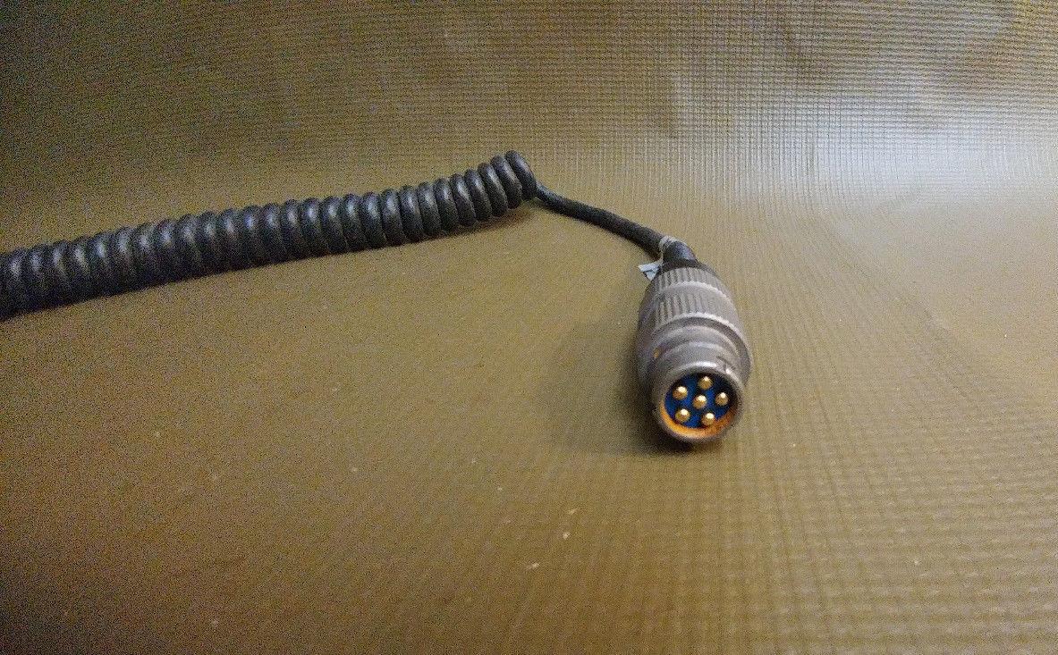 Overmolded Cable for use with Gentex LVIS intercom system.