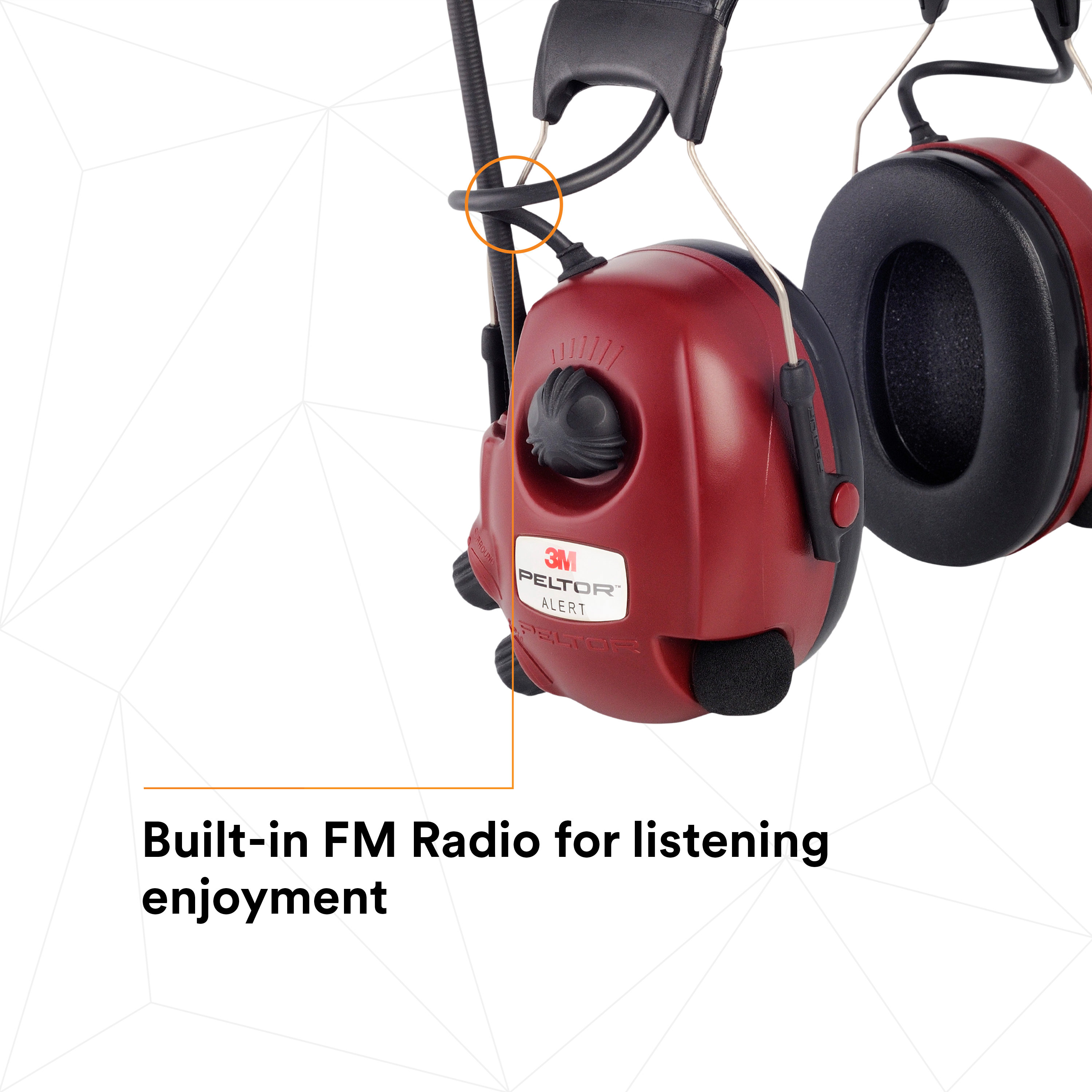 3M™ PELTOR™ ALERT™ M2RX7A2-01, FM-Radio, Level Dependent Headset Headband 3M