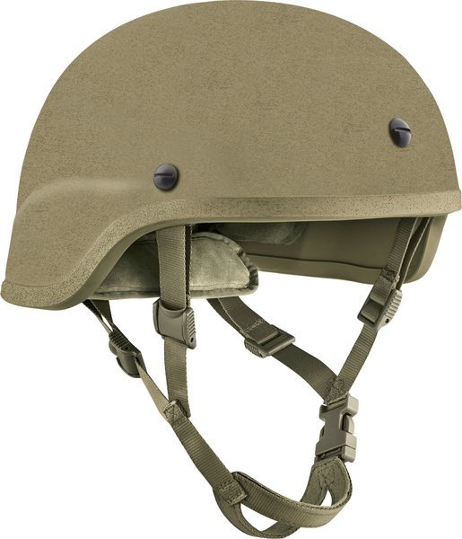 Galvion Viper Full Cut Ballistic Helmet One hole drilled tan