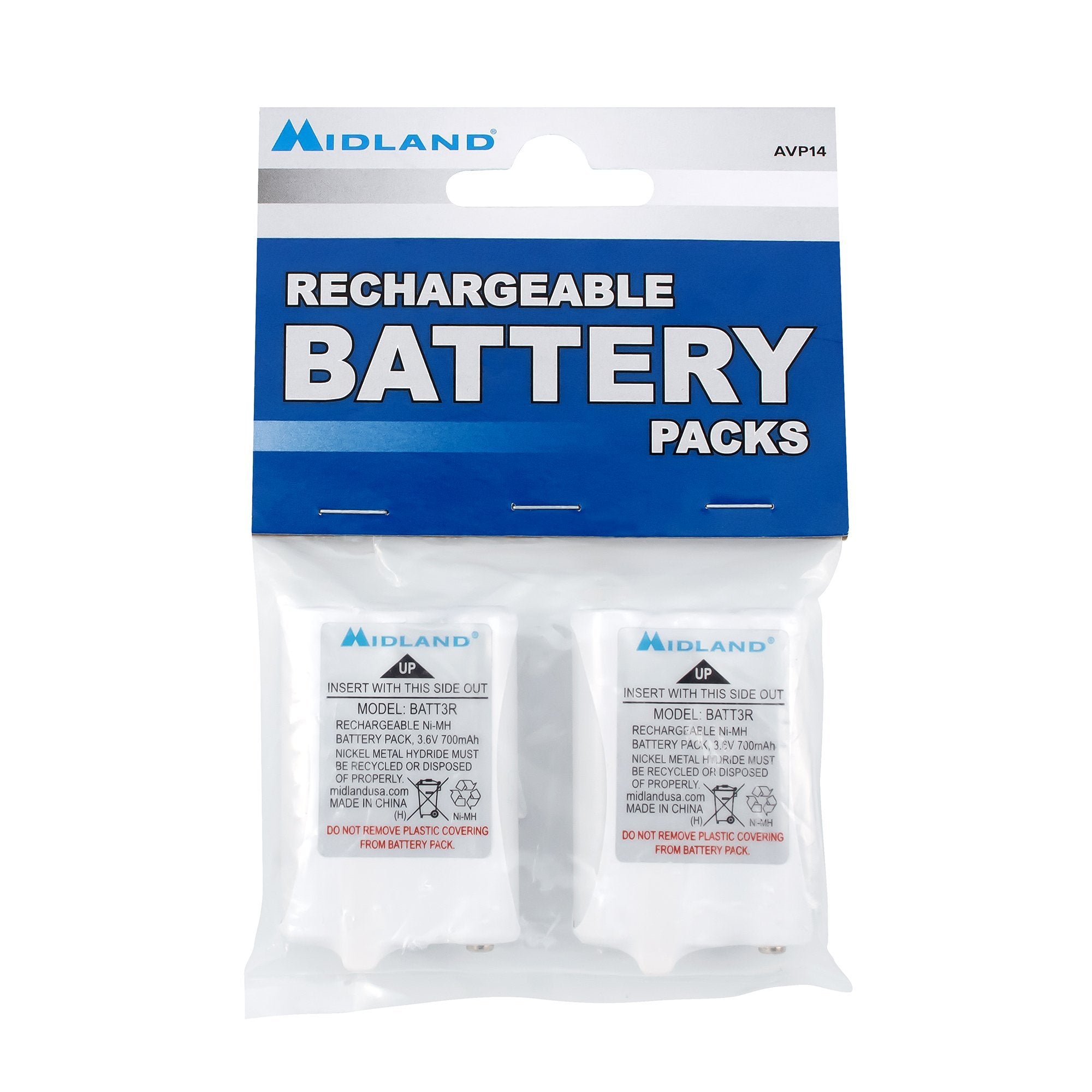 Midland 2PK Ni-MH Rechargeable Battery for LXT600