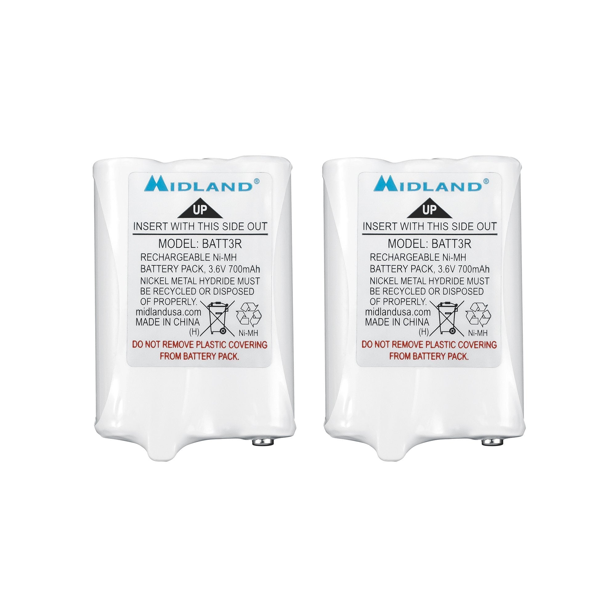 Midland 2PK Ni-MH Rechargeable Battery for LXT600