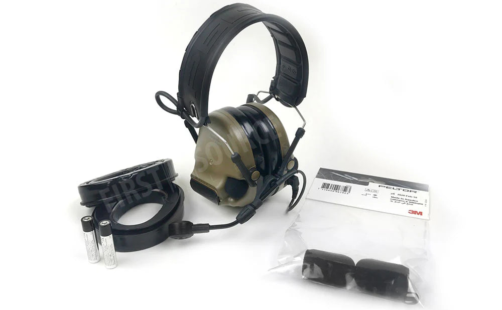 3M Peltor Comtac VI Single Comm Headset Coyote Brown with PRC-148/ 152 Push to Talk