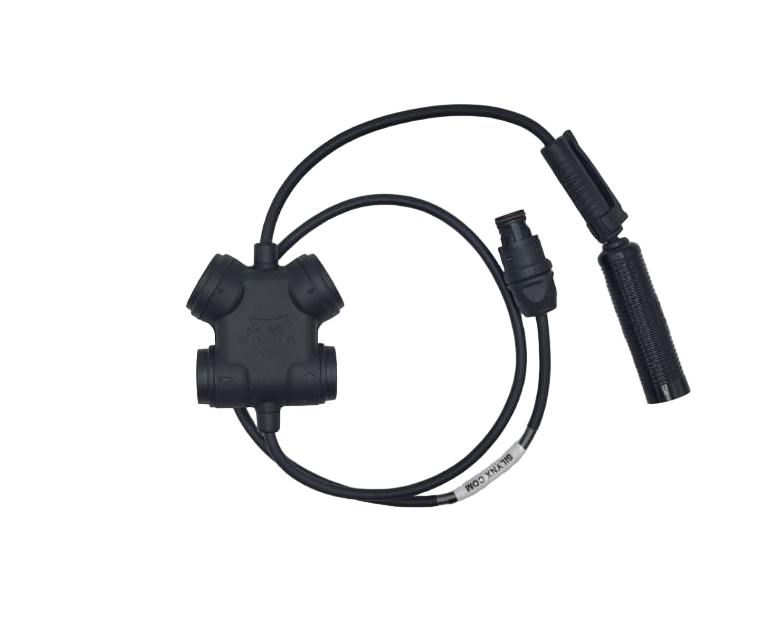 Silynx Modular Tactical Push talk Adapter With Quick Disconnect Cable For Use with Motorola APX6000, APX7000, APX8000 & XPR Handheld Radios