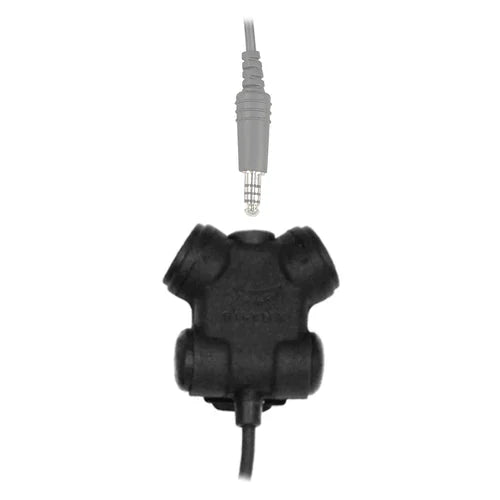 SILYNX Tactical Push to Talk -adapter voor Kenwood/ Baofeng 2 Pin -connector