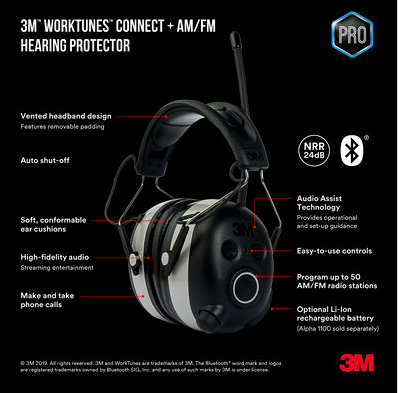 3M Peltor Worktunes Connect Features and Benefits