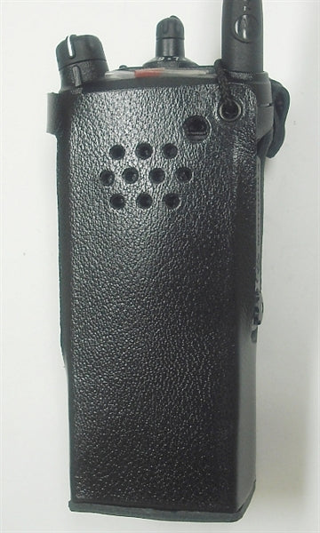 PMLN5660 Waveband Heavy Duty Leather Case For Motorola APX 6000 Series Radio WB# WV-2089B-C(This model clips on to any police or military utility belt) - First Source Wireless