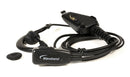 Rugged Lapel Microphone with scorpion ear piece for Kenwood TK Radios. WB