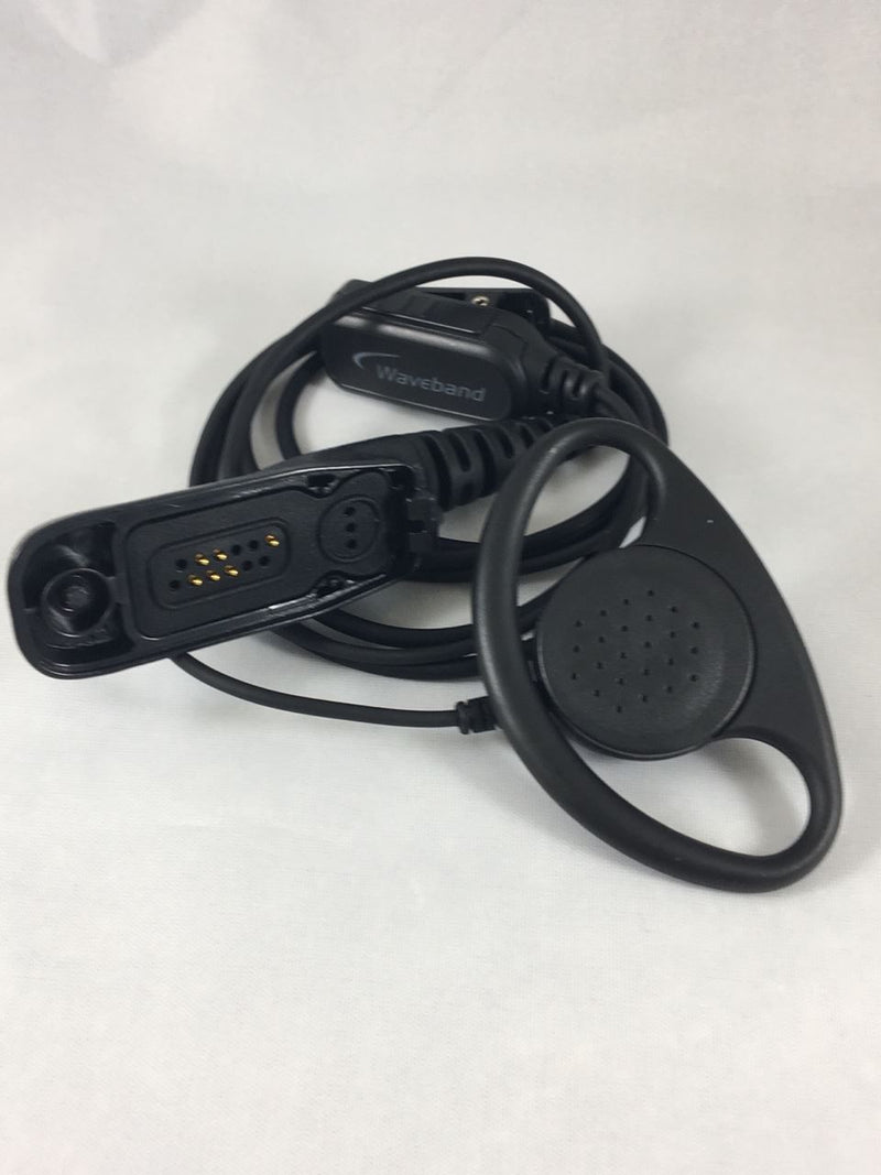 WC-Dhang-M11 2-Wire Kit with PTT and D-shape Receive Only Piece for Motorola Turbo XPR & APX radios - First Source Wireless