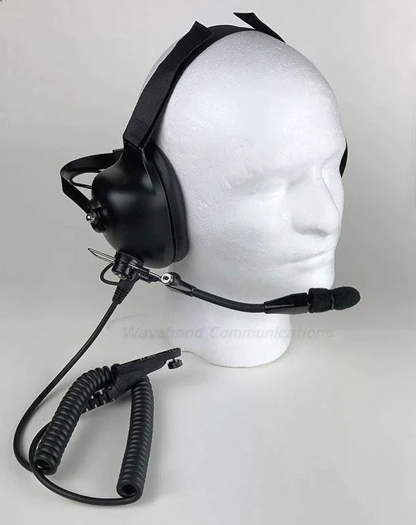 Auriculares con cancelación de ruido detrás de la cabeza Harris M / A-Com