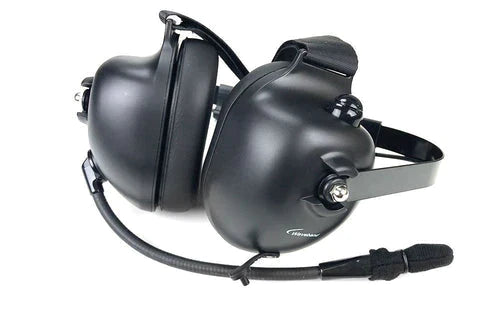 Harris M / A-Com Headset met ruisonderdrukking achter het hoofd
