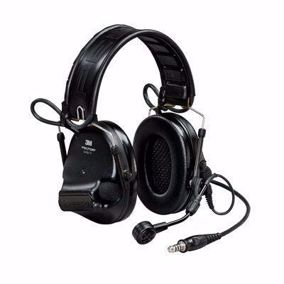 Black 3M PELTOR Swat-Tac VI NIB Single Comm Headband Headset Kit for Harris XL-200P Handheld Radios - First Source Wireless