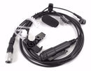 Three wire surveillance kit with Kevlar reinforced cable, premium Knowles microphone, Quick Disconnect clear acoustic and conical pins for P7300, P5500, P5400,P5300, and XG-75 Portables. WB