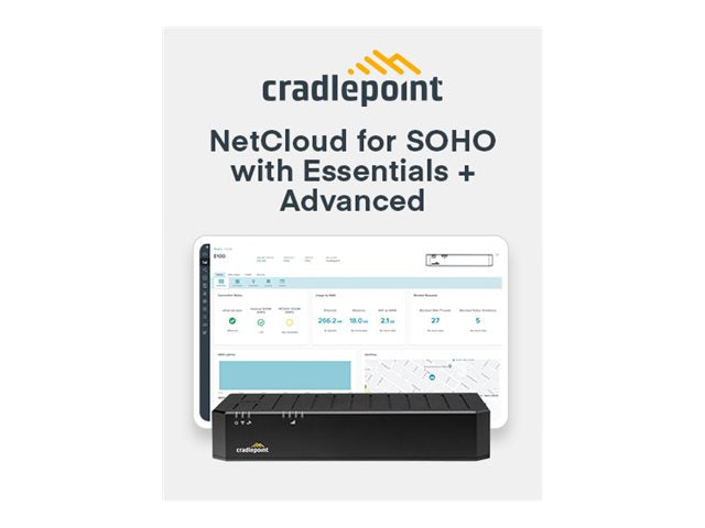Cradlepoint Register Cradlepoint NetCloud SOHO Branch Advanced Plan - License/ Renewal