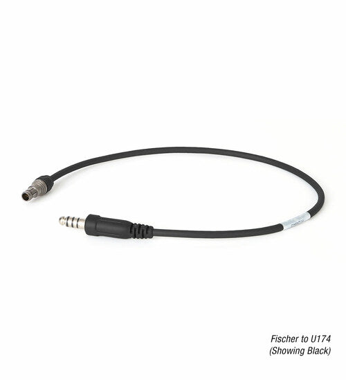AMP Headset Connectorized Downlead Cable Mono Binaural U174
