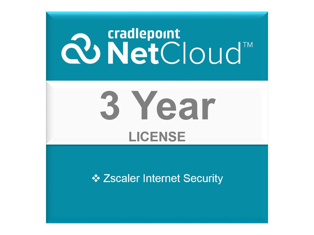 Cradlepoint Zscaler Internet Security Abonnement Licence / Renouvellement - 1 appareil