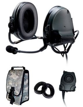 3M PELTOR COMTAC III ACH headset voor tactische communicatie 88062-B, rugband, 1 EA / koffer